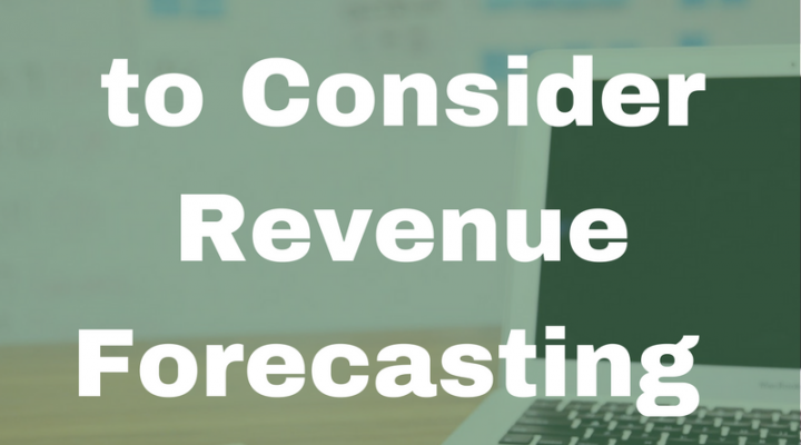 5 Reasons to Consider Revenue Forecasting